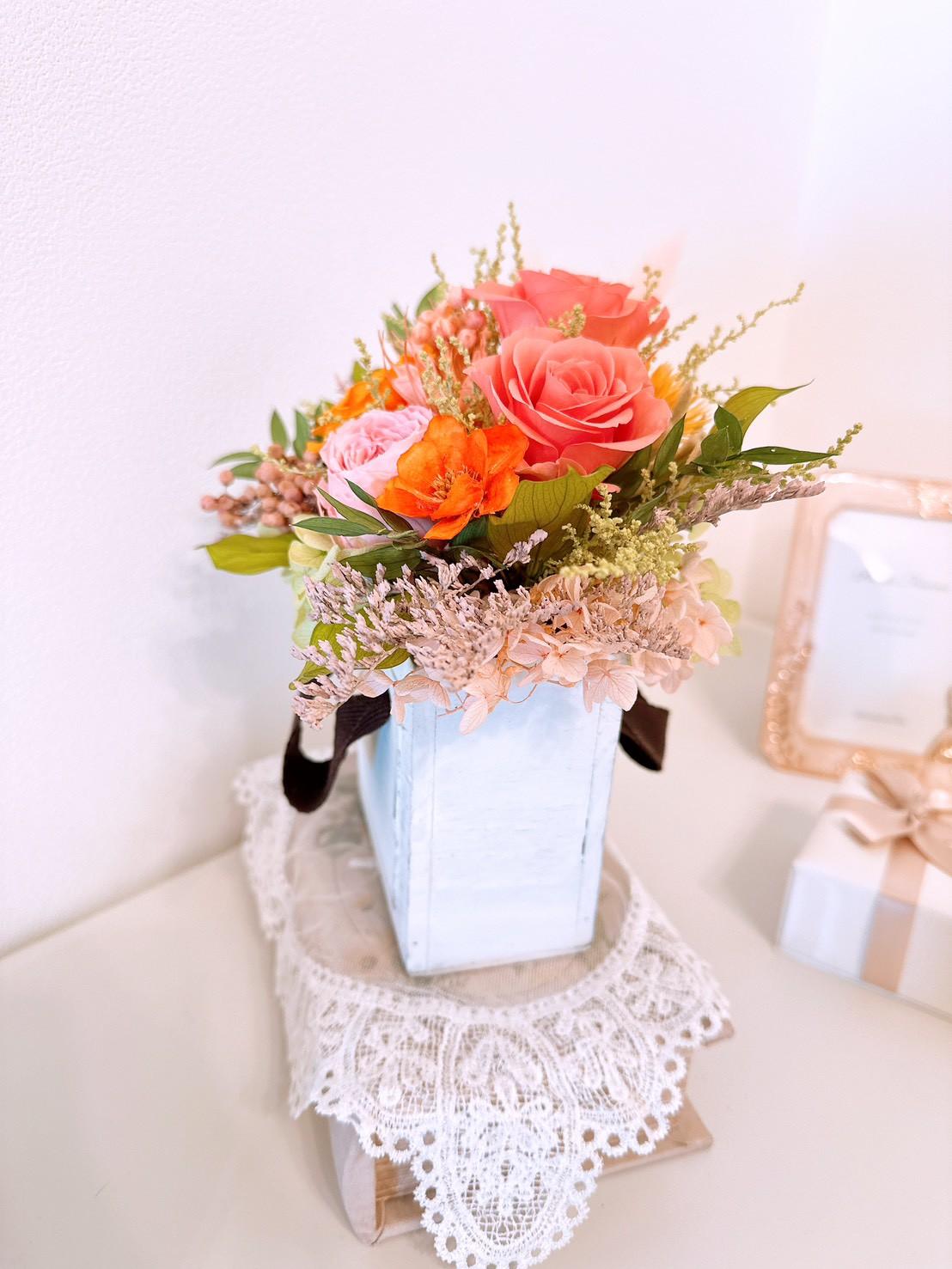 【母の日早割・早得】感謝を運ぶウッドキャリー ウッドボックス ギフト 結婚 記念日 新築 出産 長寿 祝い 春色 限定色 | 11枚目